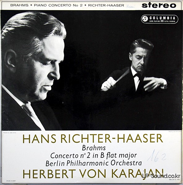 BRAHMS: PIANO CONCERTO NO. 2 - HAASER / KARAJAN COLUMBIA SAX 2328