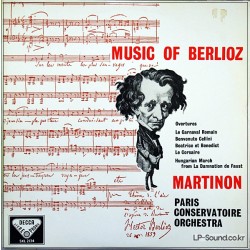 BERLIOZ: OVERTURES/ MARTINON/ UK DECCA WB FFSS ED.1 SXL 2134