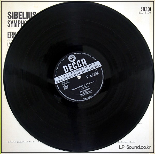 SIBELIUS NO.2 ERNEST ANSERMET SXL 6100