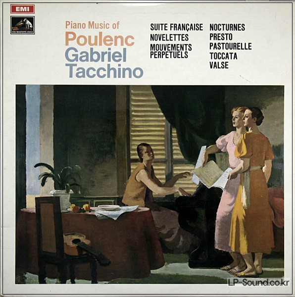 POULENC PIANO MUSIC, VARIOUS PIECES, GABRIEL TACCHINO ASD 2656