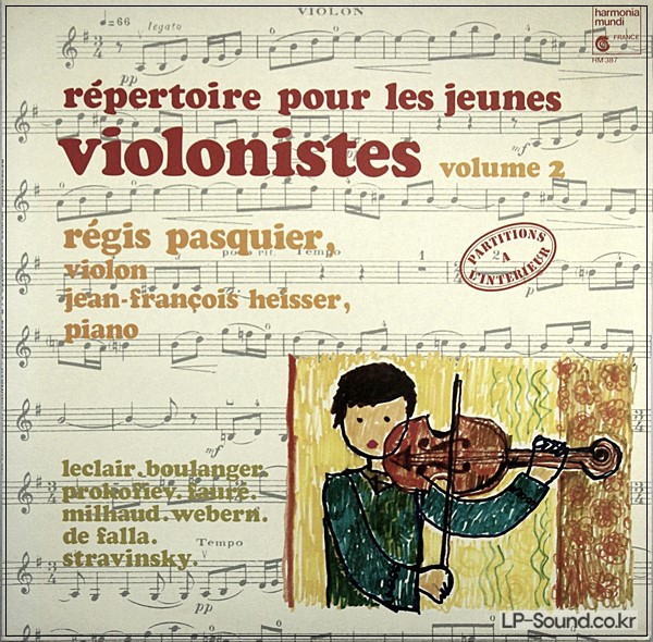 REPERTOIRE POUR LES JEUNES RéGIS PASQUIER  VIOLON ISTES VOL.2