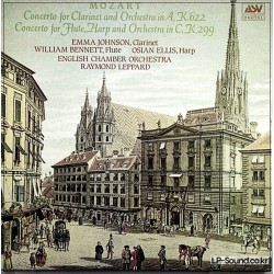 MOZART CLARINET CONCERTO ETC / JOHNSON / BENNETT / ELLIS / LEPPARD / ECO DCA 532