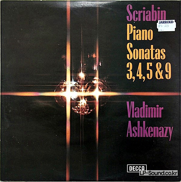 SCRIABIN (1872-1915)/PIANO SONATAS 3,4,5 & 9:VLADIMIR ASHKENAZY SXL6705