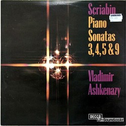 SCRIABIN (1872-1915)/PIANO SONATAS 3,4,5 & 9:VLADIMIR ASHKENAZY SXL6705