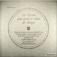 MOZART VIOLIN SONATA COLLECTION DES DISCOPHILES FRANCAIS BOSKOVSKY/KRAUS DF 121-122
