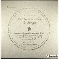 MOZART VIOLIN SONATA COLLECTION DES DISCOPHILES FRANCAIS BOSKOVSKY/KRAUS DF 123-124