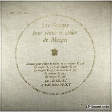 MOZART VIOLIN SONATA COLLECTION DES DISCOPHILES FRANCAIS BOSKOVSKY/KRAUS DF 185-186