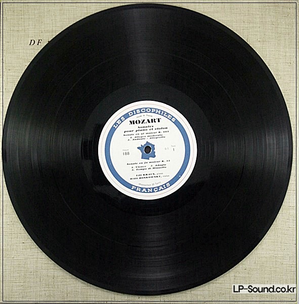 MOZART VIOLIN SONATA COLLECTION DES DISCOPHILES FRANCAIS BOSKOVSKY/KRAUS DF 187