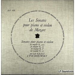 MOZART VIOLIN SONATA COLLECTION DES DISCOPHILES FRANCAIS BOSKOVSKY/KRAUS DF 187