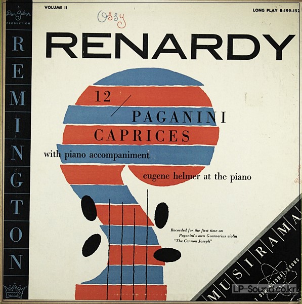PAGANINI: 12 CAPRICES - OSSY RENARDY **REMINGTON R-199-152 ED1
