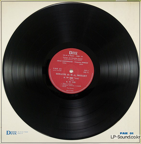 LOEWENGUTH DOREAU MOZART SONATAS PIANO RARE FAR 01