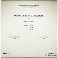 LOEWENGUTH DOREAU MOZART SONATAS PIANO RARE FAR 01
