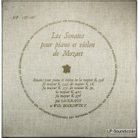 MOZART VIOLIN SONATA COLLECTION DES DISCOPHILES FRANCAIS BOSKOVSKY/KRAUS DF 185-186