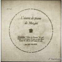LILI KRAUS / MOZART / LES DISCOPHILES FRANCAIS DF 91
