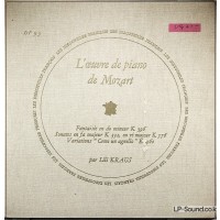 MOZART VIOLIN SONATA COLLECTION DES DISCOPHILES FRANCAIS BOSKOVSKY/KRAUS DF 93