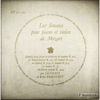 MOZART VIOLIN SONATA COLLECTION DES DISCOPHILES FRANCAIS BOSKOVSKY/KRAUS DF 121