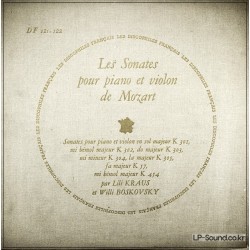 MOZART VIOLIN SONATA COLLECTION DES DISCOPHILES FRANCAIS BOSKOVSKY/KRAUS DF 121