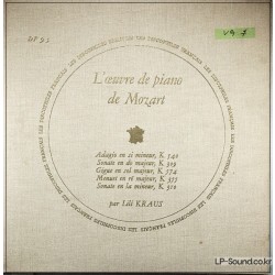 LILI KRAUS / MOZART / LES DISCOPHILES FRANCAIS DF 95