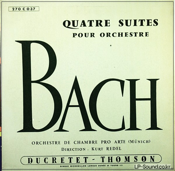 KURT REDEL BACH FRENCH 10