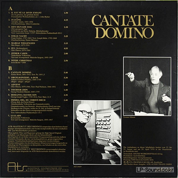 CANTATE DOMINO - VARIOUS ARTISTS - OOP 2002  PROPRIUS 7762