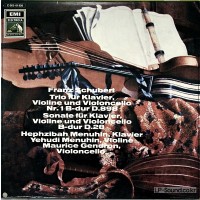 SCHUBERT TRIO NO. 1 SONATA MENUHIN GENDRON MENUHIN EMI  C 063-01926