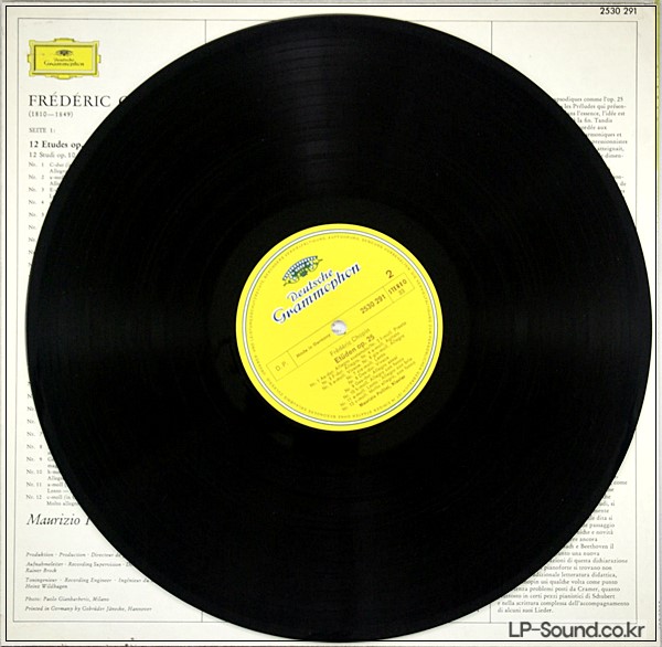 CHOPIN ETUDES OP. 10 & 25 MAURIZIO POLLINI  2530 291