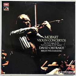 MOZART VIOLIN CONCERTO DAVID OISTRAKH HMV STEREO ASD 2988