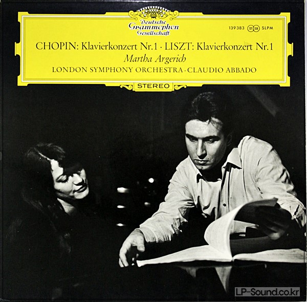 CHOPIN / LISZT - PIANO CONCS / ARGERICH / ABBADO / DGG 139 383 STEREO