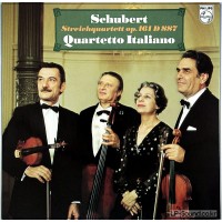 SCHUBERT STRING QUARTET  QUARTETTO ITALIANO  PHILPS 9500 409
