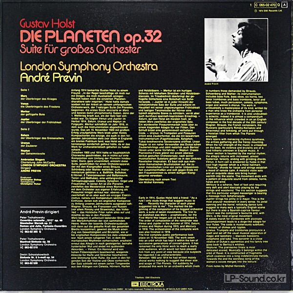 HOLST - THE PLANETS - PREVIN - EMI DIGITAL REMASTERED STEREO DMM