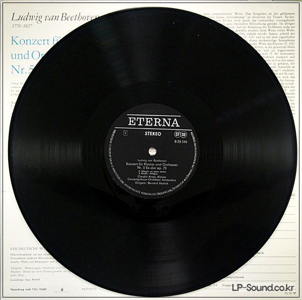 BEETHOVEN, CLAUDIO ARRAU, CONCERTG  ETERNA 8 25 546