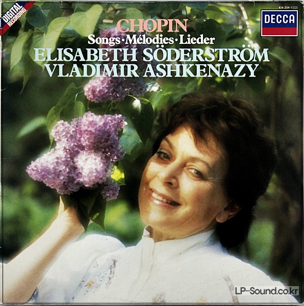 CHOPIN SONGS ELISABETH SODERSTROM ASHKENAZY   DECCA DIGITAL  414 204-1