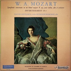 MOZART OISTRAKH BARCHAï ORCHESTRE DE CHAMBRE DE MOSCOU - FRANCE 30 RC 859