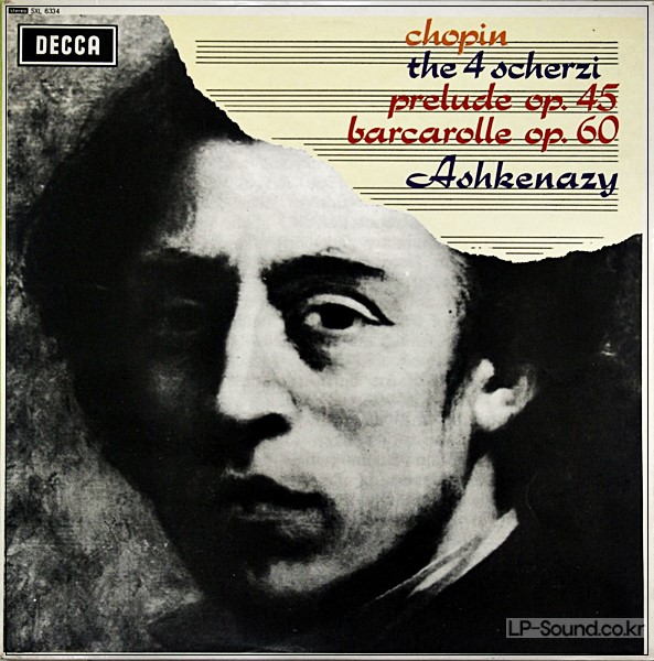 CHOPIN 4 SCHERZI PRELUDE BARCAROLLE VLADIMIR ASHKENAZY  SXL 6334