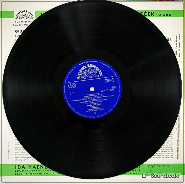 IDA HAENDEL FAMOUS VIOLIN COMPOSITIONS   SUA ST 10465