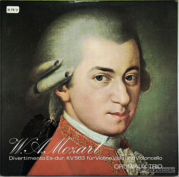 MOZART ARTHUR GRUMIAUX TRIO DIVERTIMENTO K.563 EX LIBRIS LIZENSIERT PHILIPS