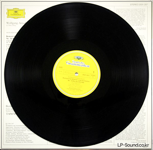 MOZART PIANO CONCERTOS NO. 14 & 26  DG 2531 207  DG 2531 207