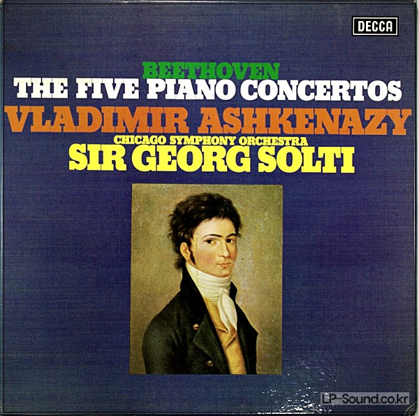 BEETHOVEN, VLADIMIR ASHKENAZY, CHICAGO GEORG SOLTI ‎– THE FIVE  SXLG 6594-7, 4LP, BOX SET