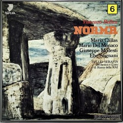 CALLAS DEL MONACO BELLINI NORMA SERAFIN LIVE 1955 3 LP BOX SET CLA 392