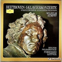 BEETHOVEN THE 5 PIANO CONCERTOS  WILHELM KEMPFF – LEITNER DG 2721 066  4LP  BOX