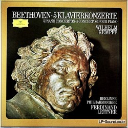 BEETHOVEN THE 5 PIANO CONCERTOS  WILHELM KEMPFF – LEITNER DG 2721 066  4LP  BOX