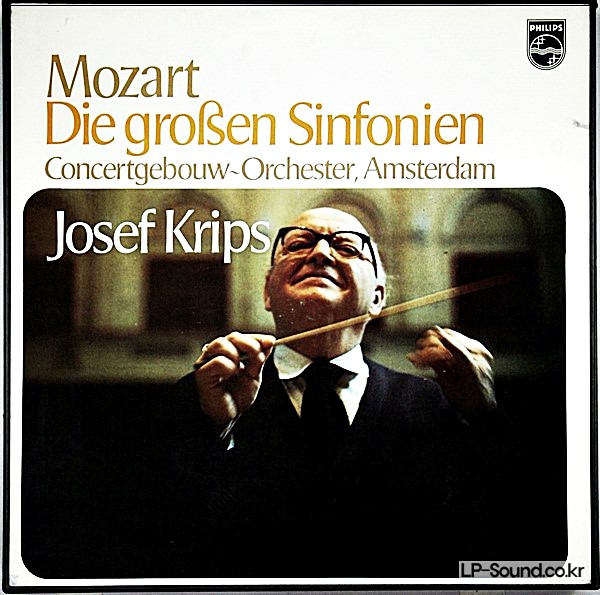 MOZART- DIE GROSSEN SINFONIEN 8 LP BOX JOSEF KRIPS 345f