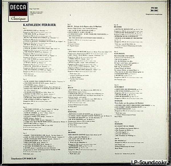 KATHLEEN FERRIER DECCA 592 160    7 LP BOX