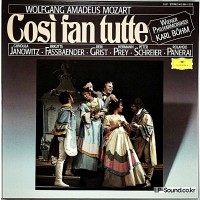 MOZART COSI FAN TUTTE  KARL BOHM JANOWITZ  DGG 415 381-1 TRIPLE STEREO LP BOX