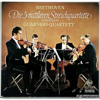 BEETHOVEN THE 5 MIDDLE STRING QUARTETS GUARNERI 4LP RCA SGA 25023-R/1-4