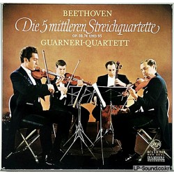 BEETHOVEN THE 5 MIDDLE STRING QUARTETS GUARNERI 4LP RCA SGA 25023-R/1-4