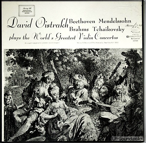 DAVID OISTRAKH PLAYS THE WORLD'S GREATEST VIOLIN CONCERTOS 3 LP BOX SET