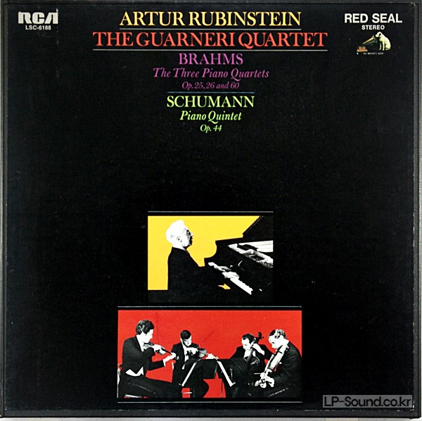 BRAHMS SCHUMANN PIANO QUINTETS GUARNERI QUARTET LSC 6188