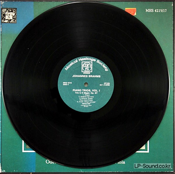 BRAHMS-PIANO TRIOS VOL1-MHS 1980-ODEON TRIO-RAINER MOOG   3LP BOX SET