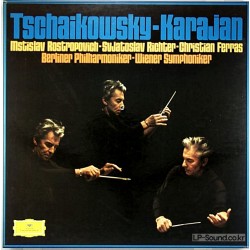 TCHAIKOVSKY SYMPHONIES VIOLIN CELLO PIANO KARAJAN FERRAS ROSTROPOVICH 6LP